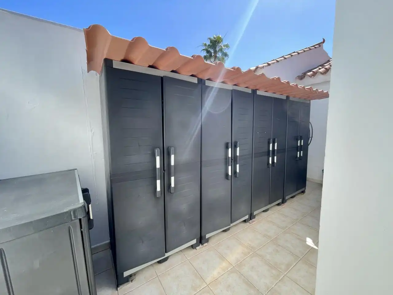 Vista exterior de Casa o xalet de lloguer en San Bartolomé de Tirajana amb Aire condicionat, Calefacció i Jardí privat