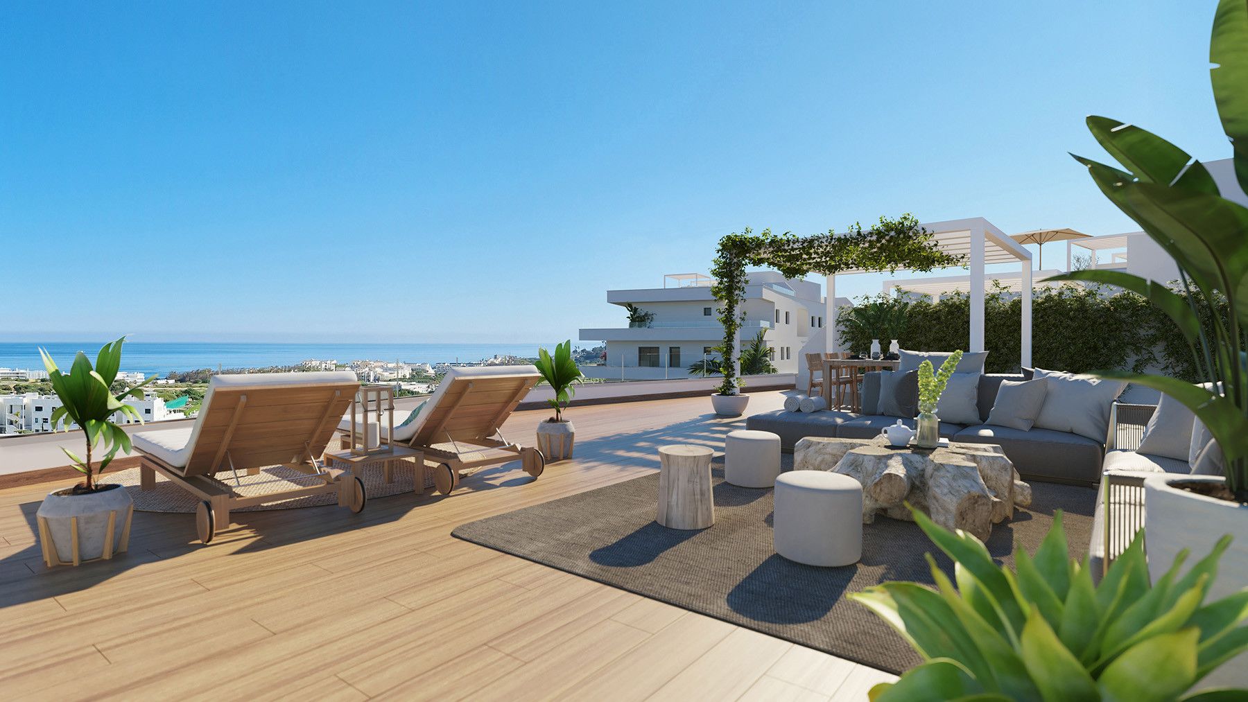 Terrace of Apartment for sale in Estepona  with Air Conditioner, Terrace and Swimming Pool