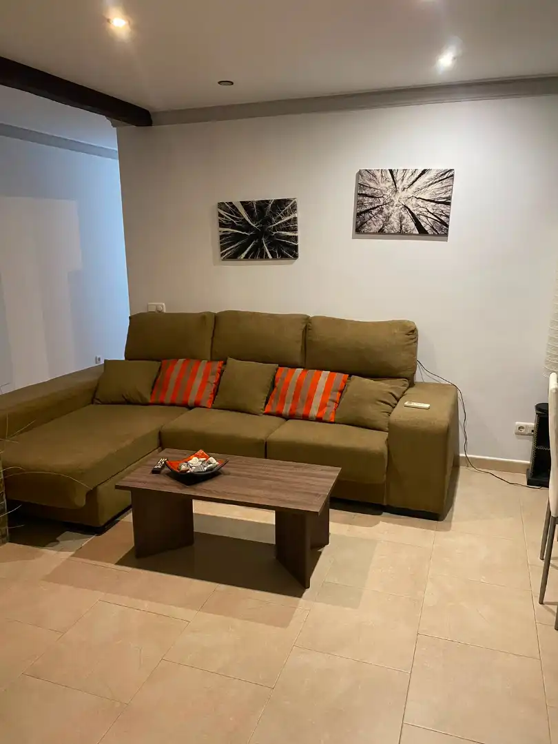 Sala de estar de Piso de alquiler en Málaga con Aire acondicionado, Amueblado y Horno
