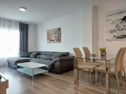 Living room of Flat for sale in Dénia  with Air Conditioner, Terrace and Balcony