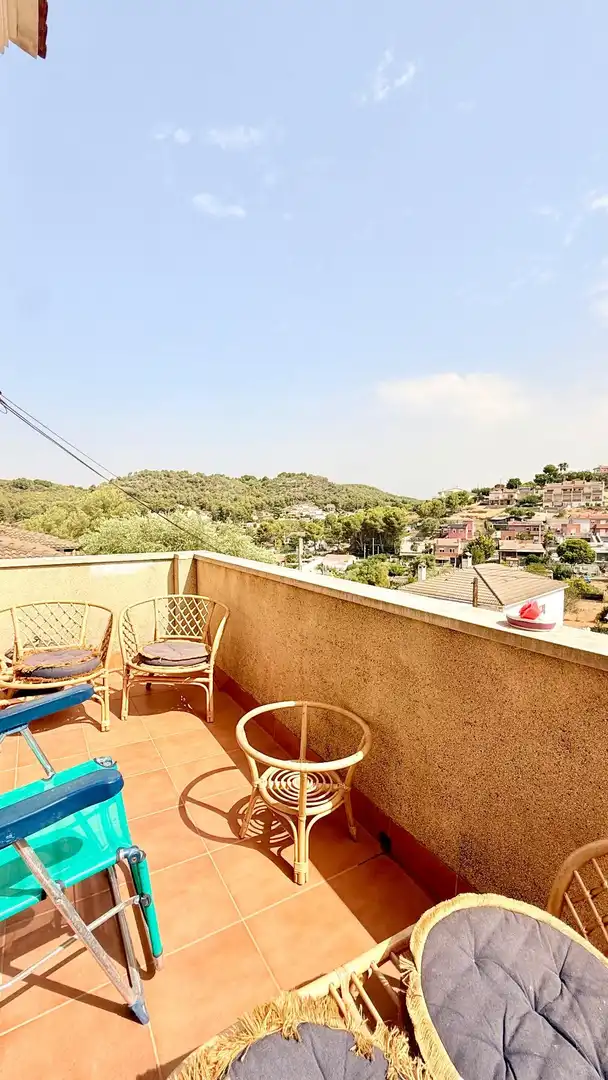 Terraza de Casa adosada en venta en Calafell con Aire acondicionado, Calefacción y Jardín privado