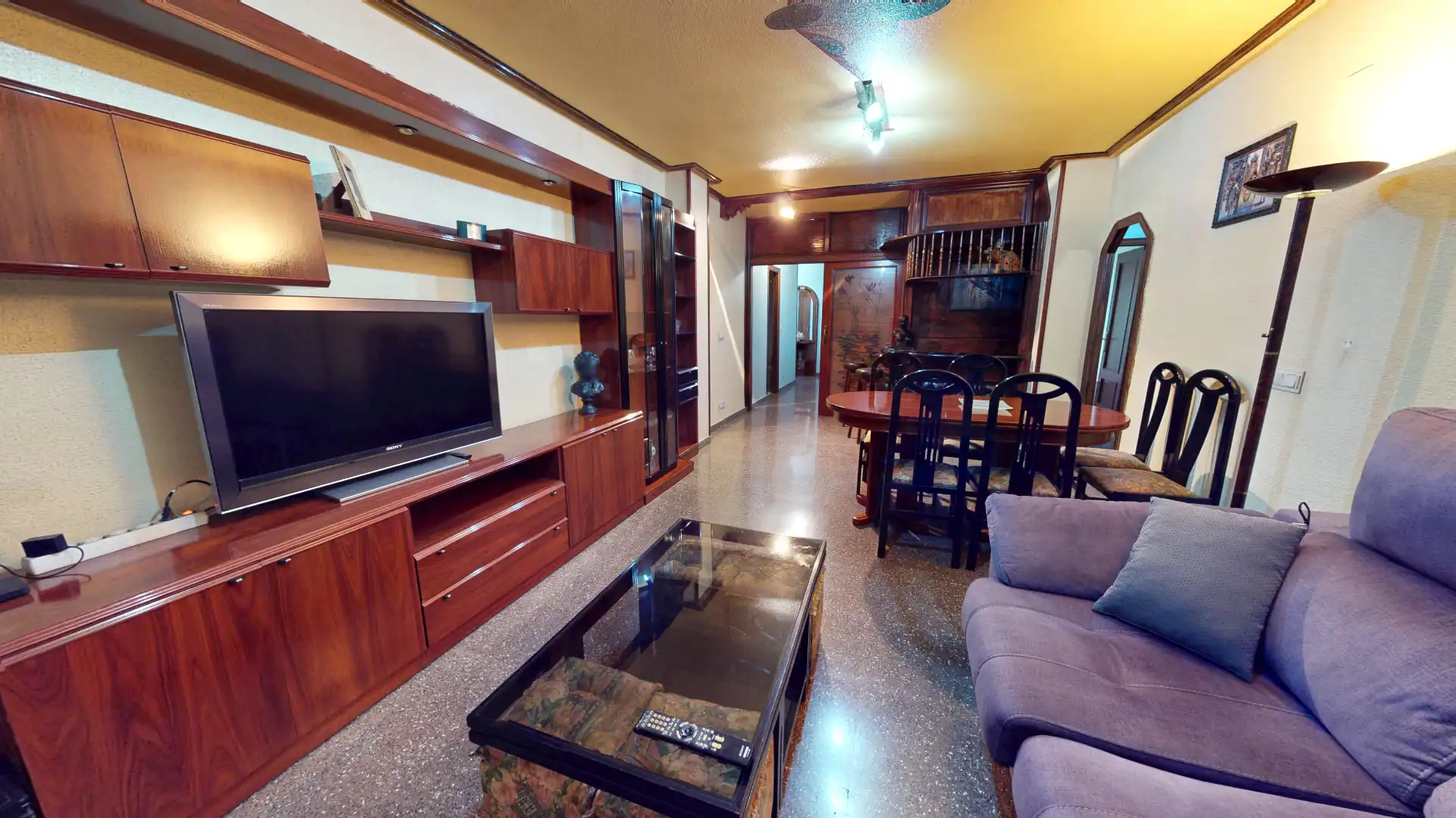 Sala de estar de Piso en venta en Elda con Aire acondicionado, Amueblado y Horno