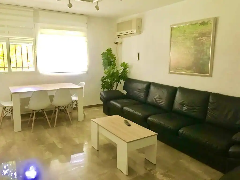 Living room of Flat for rent in Granada  with Air Conditioner, Heating and Furnished