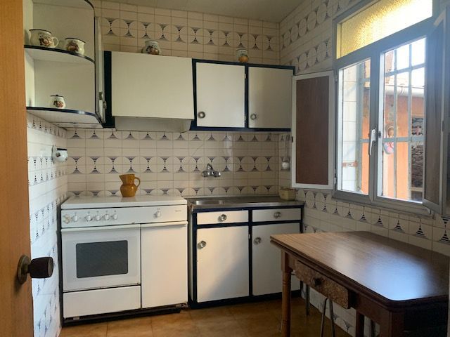 Kitchen of Single-family semi-detached for sale in Ferrol  with Storage room and Furnished