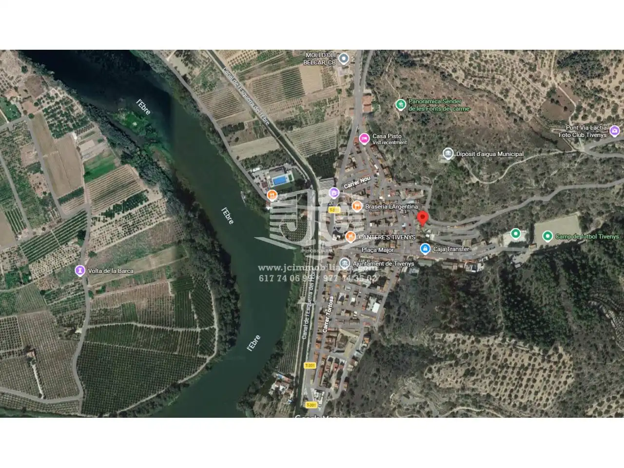 Vista exterior de Terreno industrial en venta en Tivenys