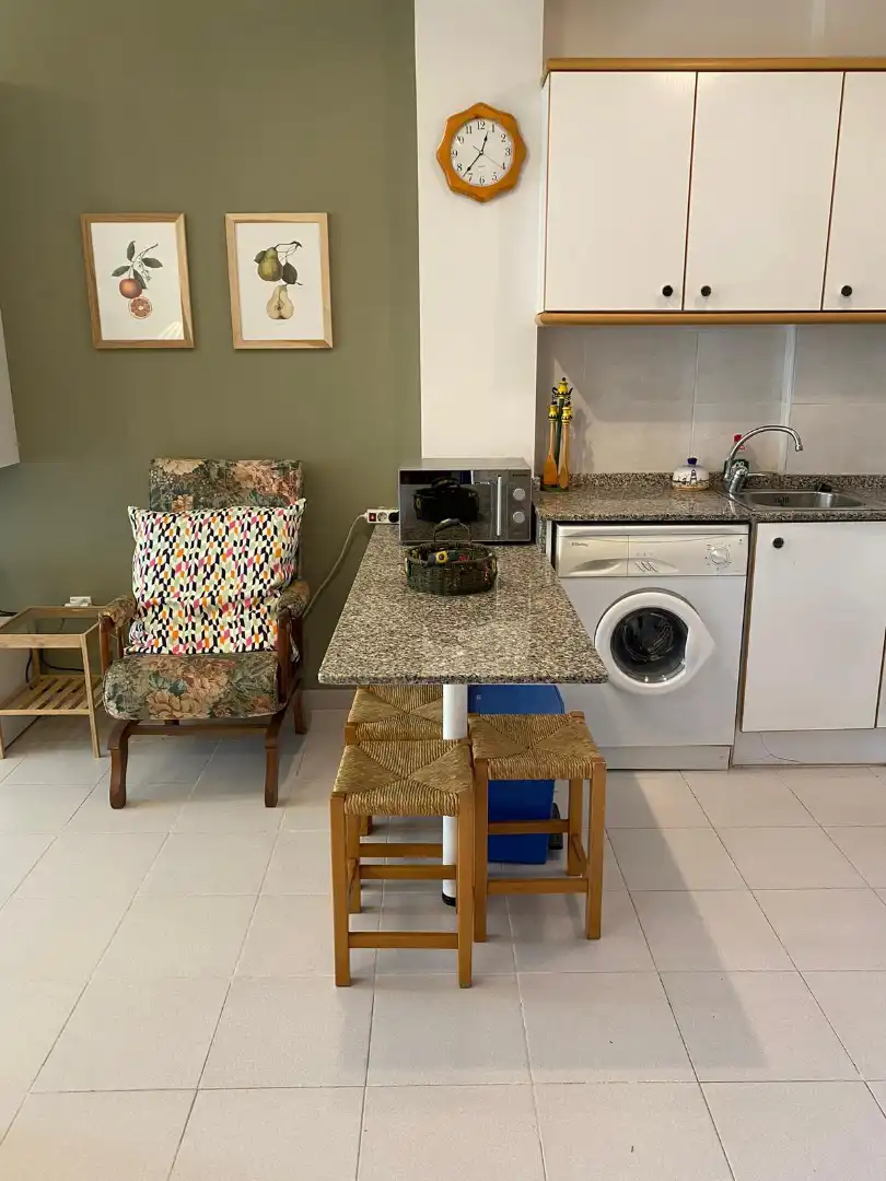 Cuina de Estudi de lloguer en Canet d'En Berenguer amb Terrassa, Moblat i Forn