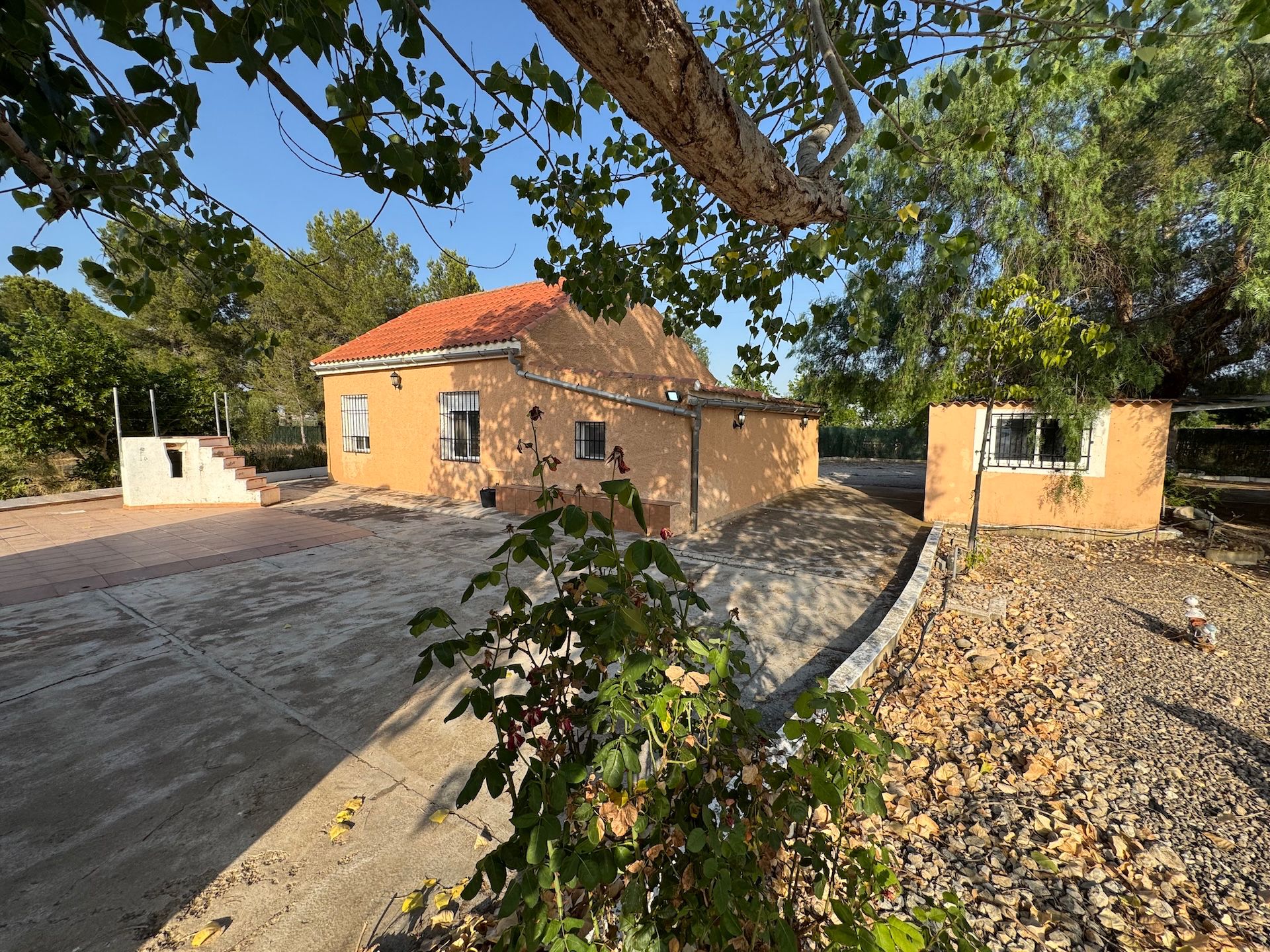 Vista exterior de Casa o xalet en venda en Villena amb Aire condicionat, Jardí privat i Terrassa