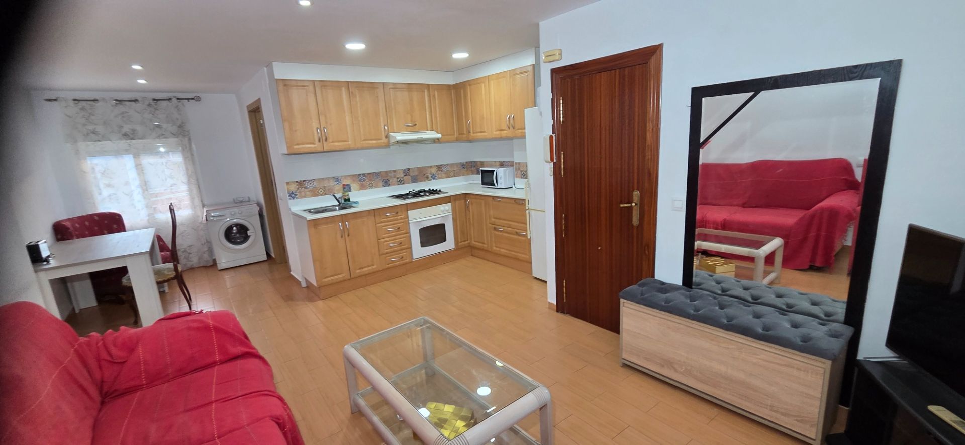 Kitchen of Flat to rent in Elda  with Air Conditioner, Furnished and Washing machine
