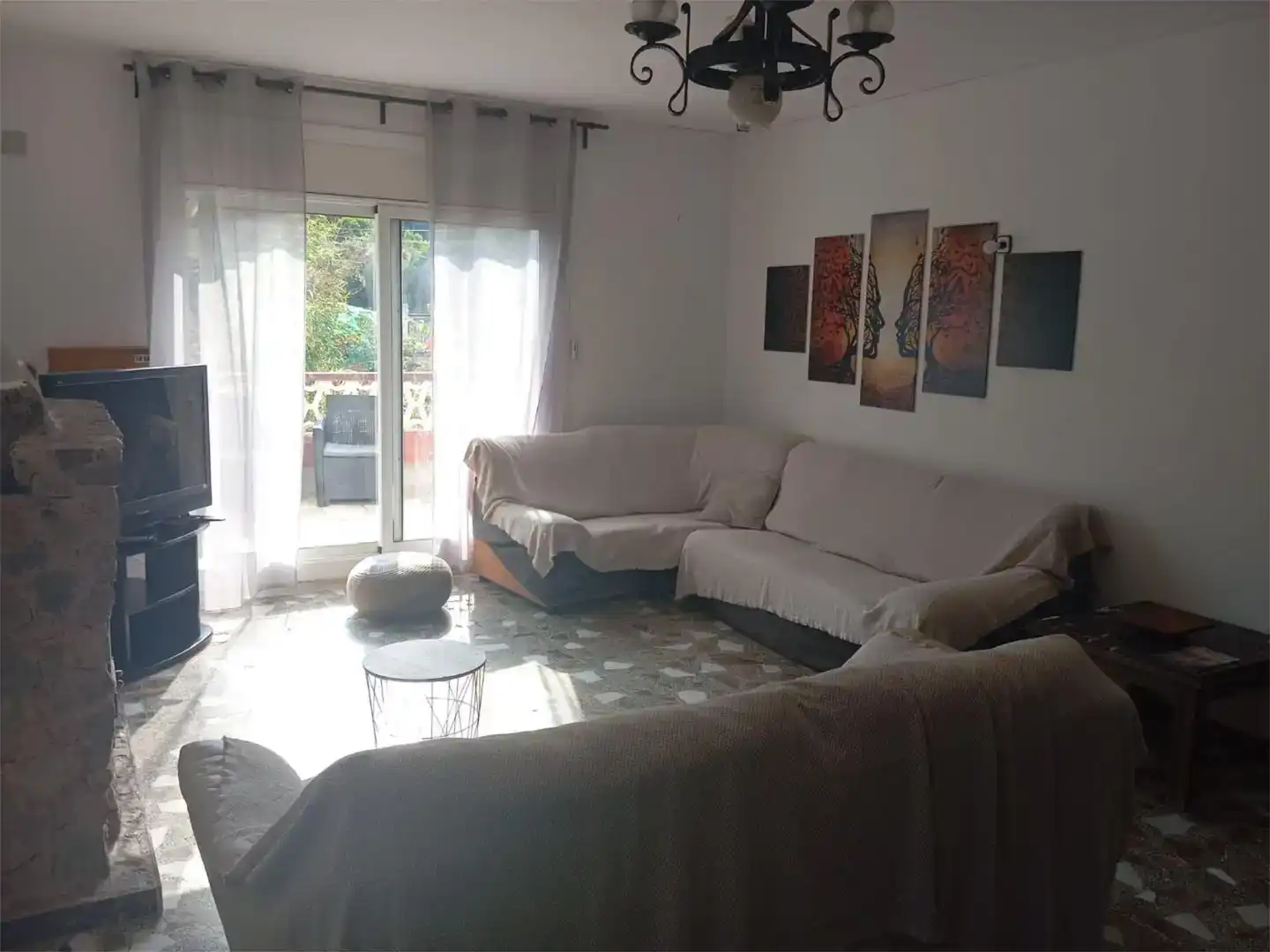 Living room of Houses for rent in Calafell  with Air Conditioner, Private garden and Swimming Pool