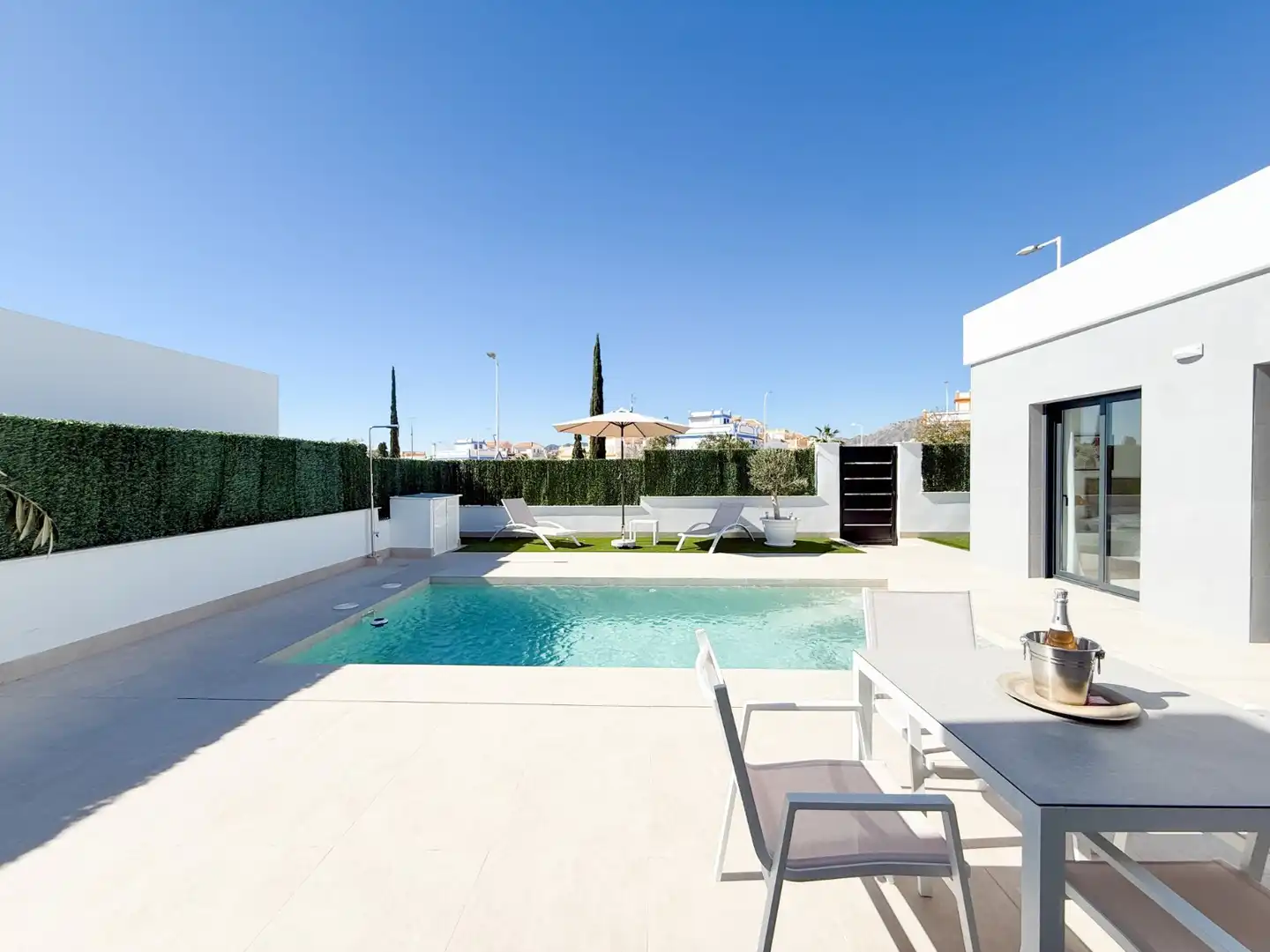 Swimming pool of Houses for sale in Pulpí  with Air Conditioner, Private garden and Terrace