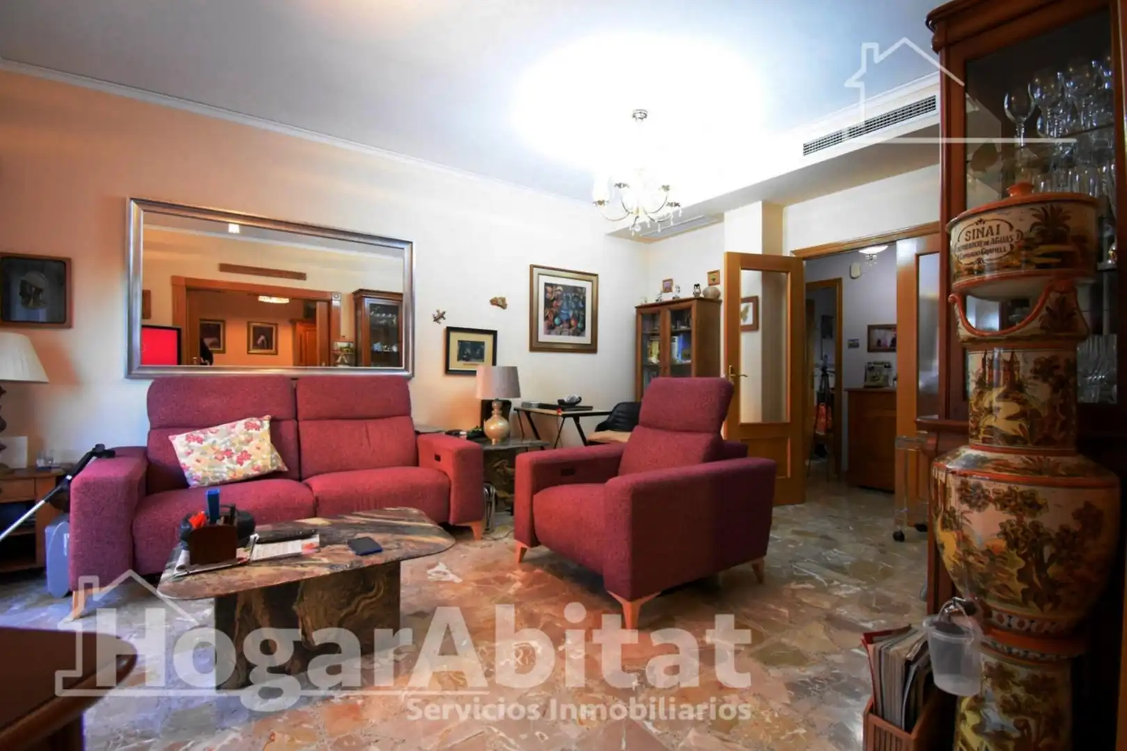 Living room of Flat for sale in Dénia  with Air Conditioner, Heating and Terrace