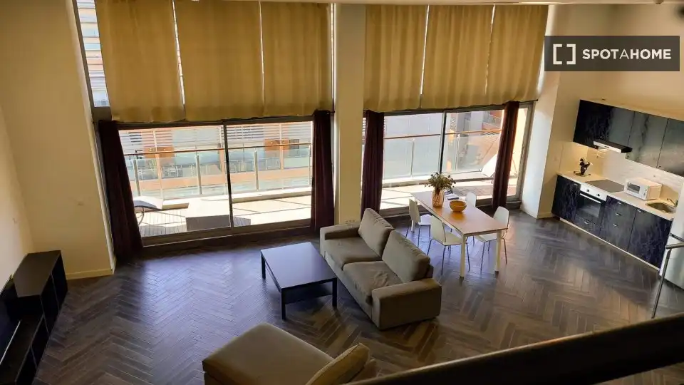 Living room of Flat for rent in Xirivella  with Air Conditioner, Heating and Furnished