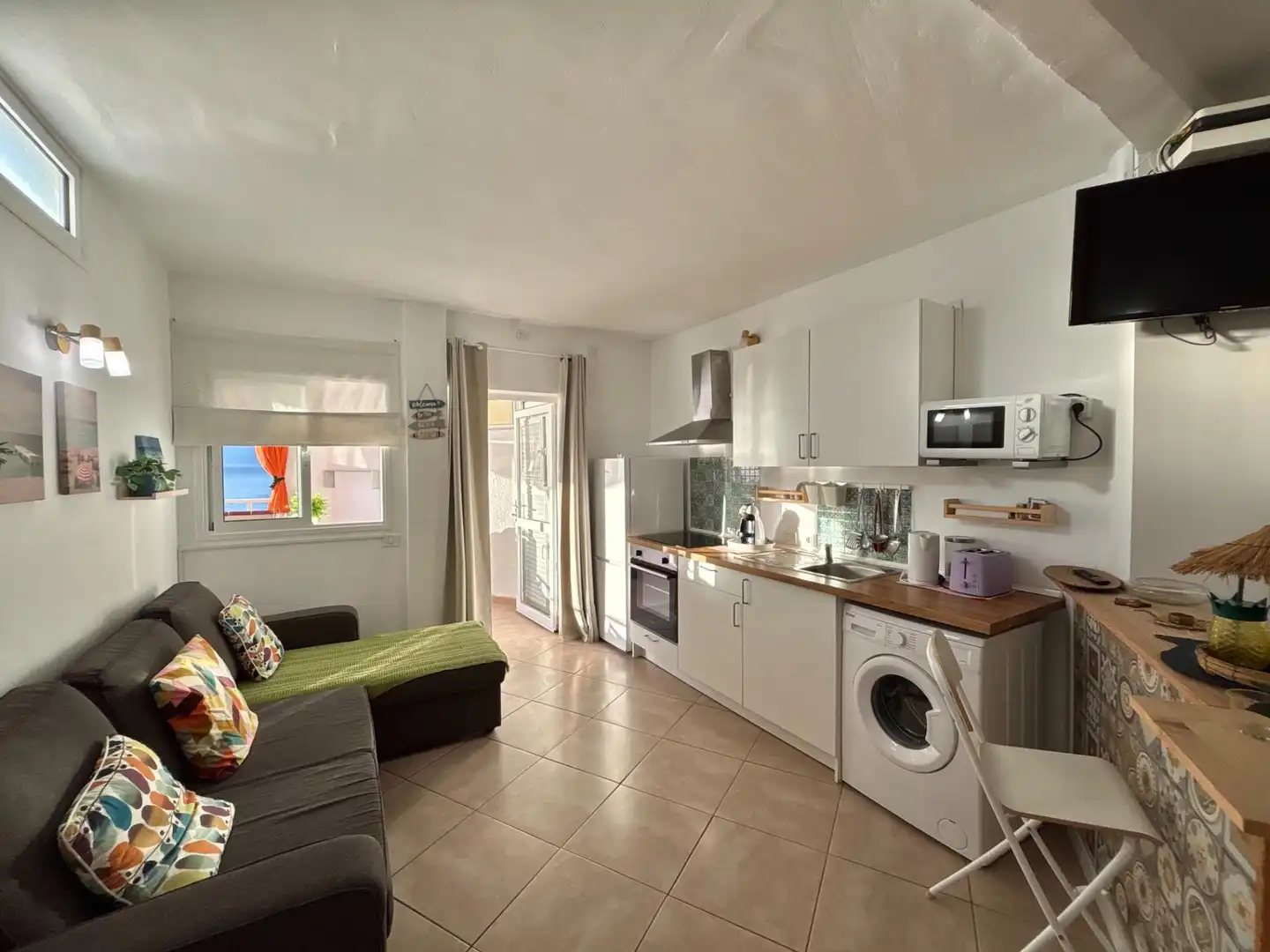 Sala d'estar de Apartament en venda en Tacoronte amb Terrassa i Moblat