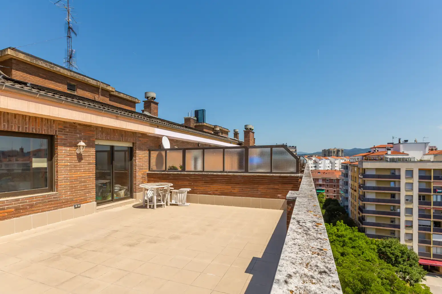 Terrace of Attic for sale in  Pamplona / Iruña  with Heating, Parquet flooring and Terrace