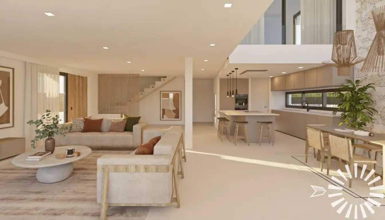 Sala d'estar de Casa o xalet en venda en Felanitx amb Aire condicionat, Jardí privat i Terrassa