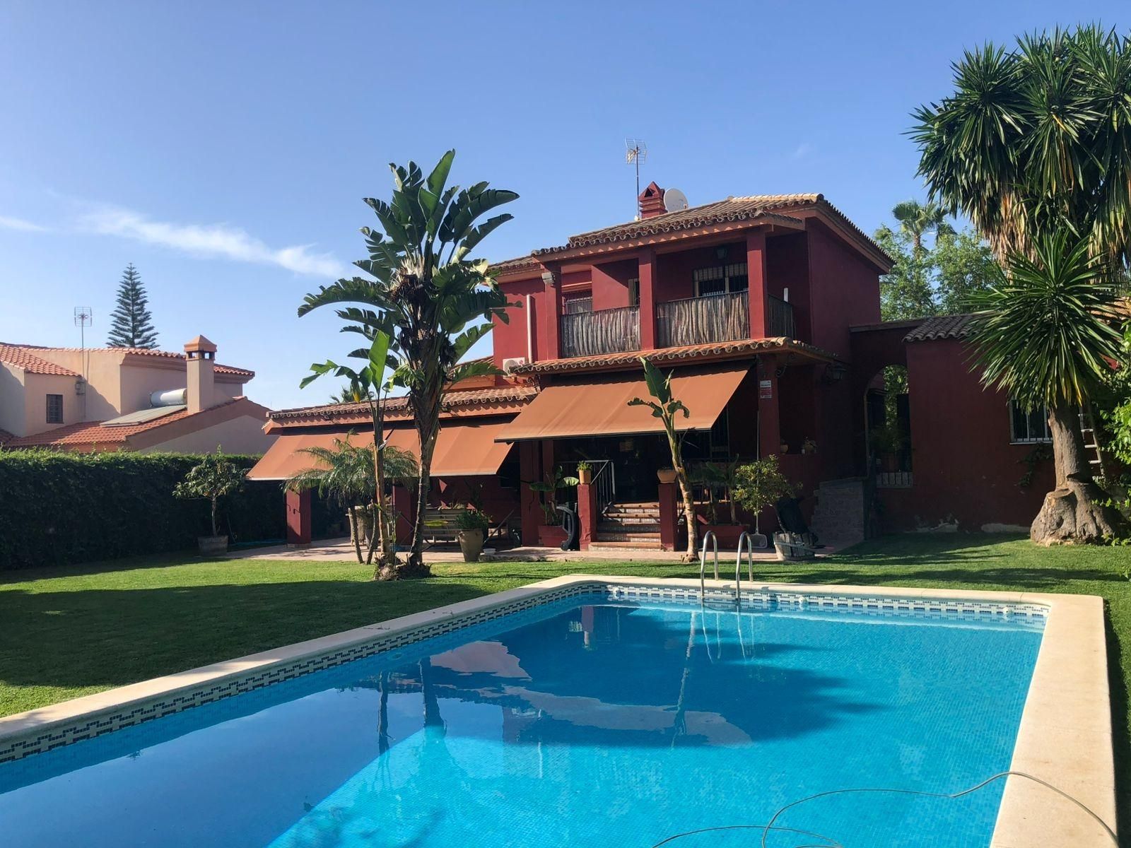 Jardín de Casa o chalet en venta en Mairena del Aljarafe con Jardín privado, Terraza y Piscina