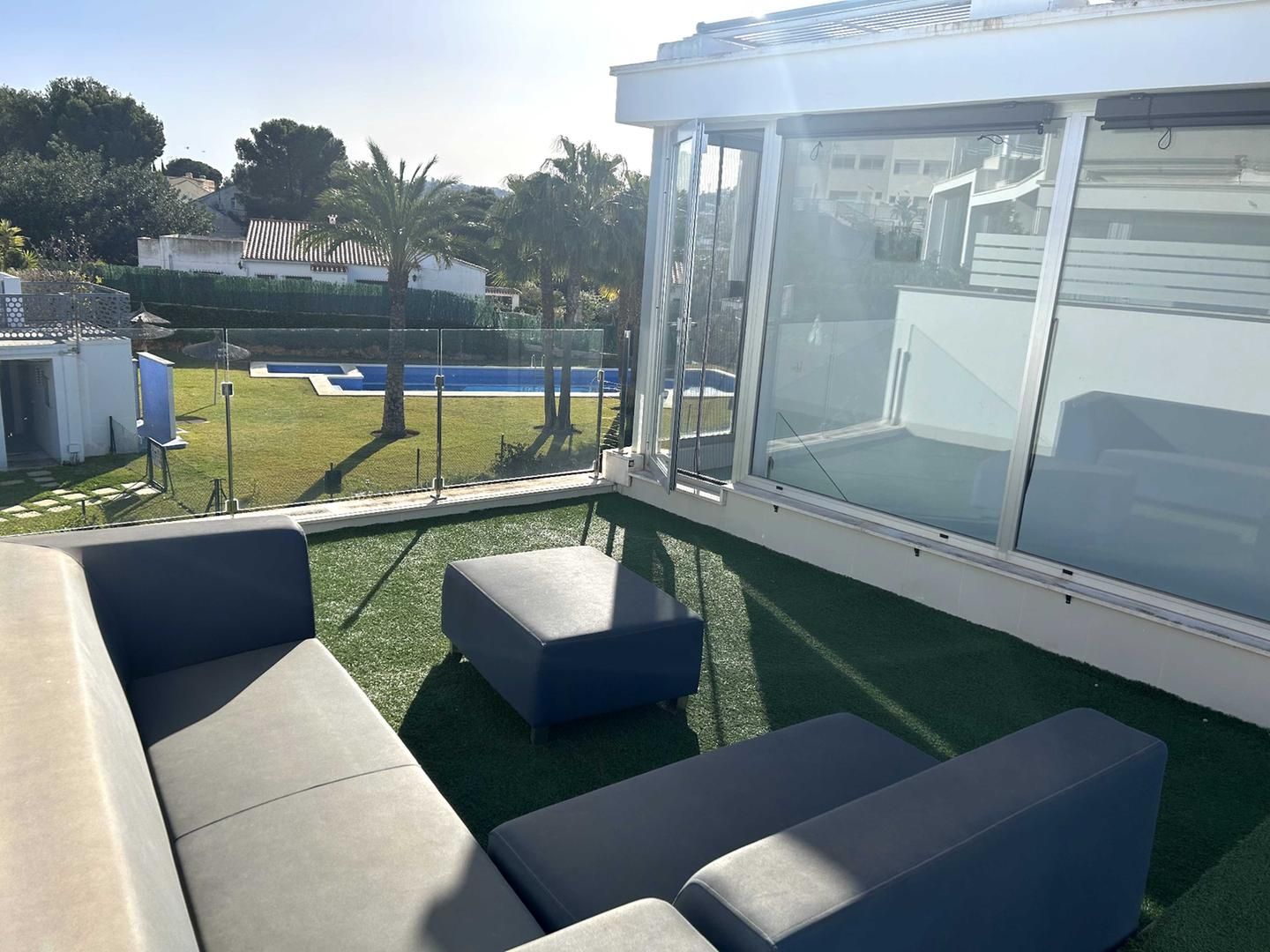 Terrasse von Einfamilien-Reihenhaus miete in Dénia mit Terrasse