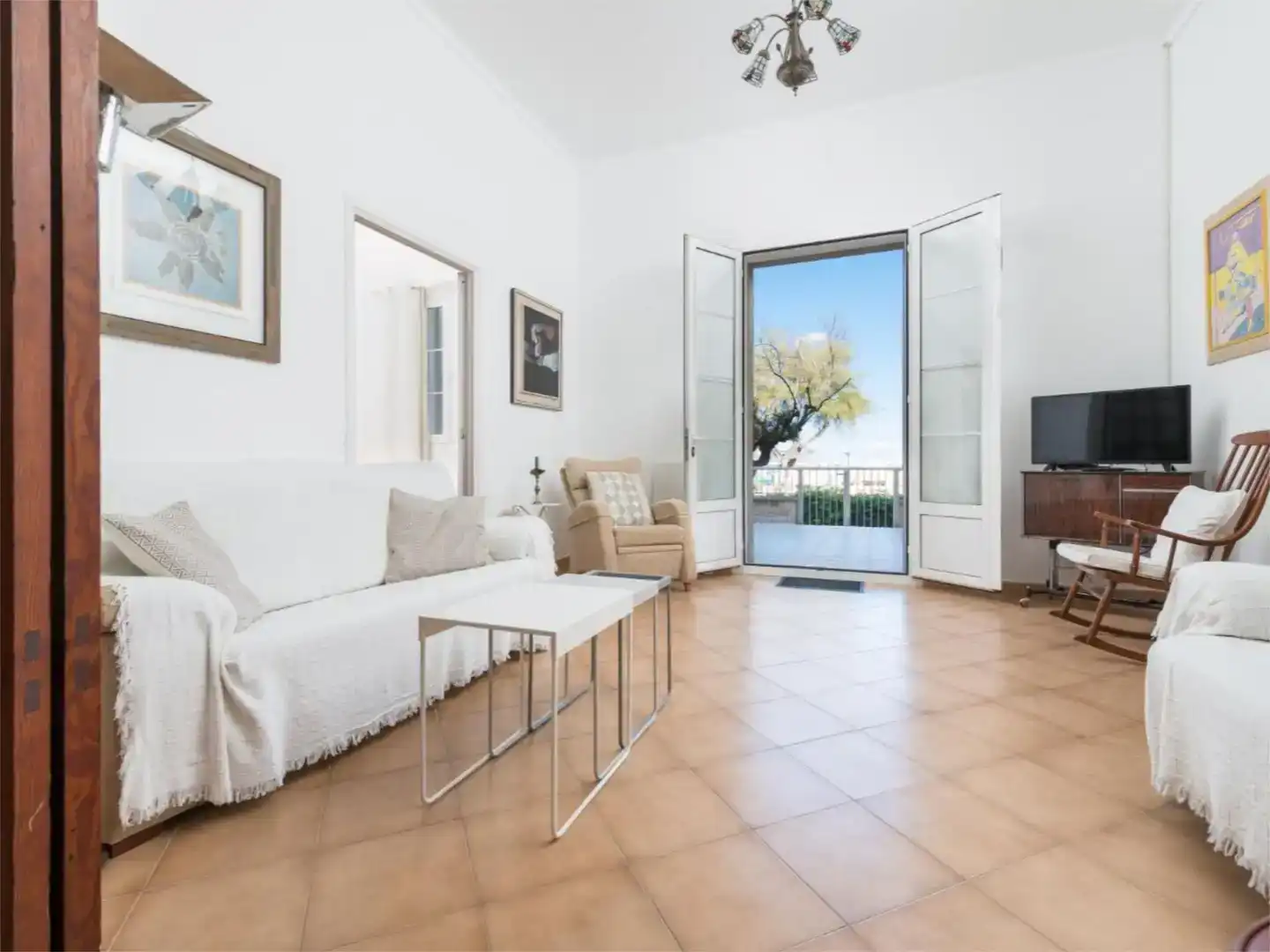 Sala de estar de Casa adosada en venta en Santa Margalida con Aire acondicionado y Balcón