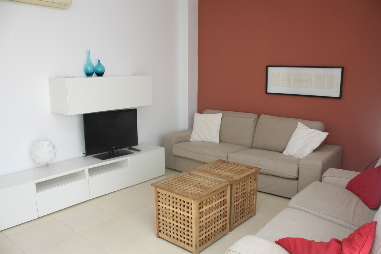 Sala d'estar de Àtic en venda en Peñíscola / Peníscola amb Aire condicionat, Terrassa i Moblat