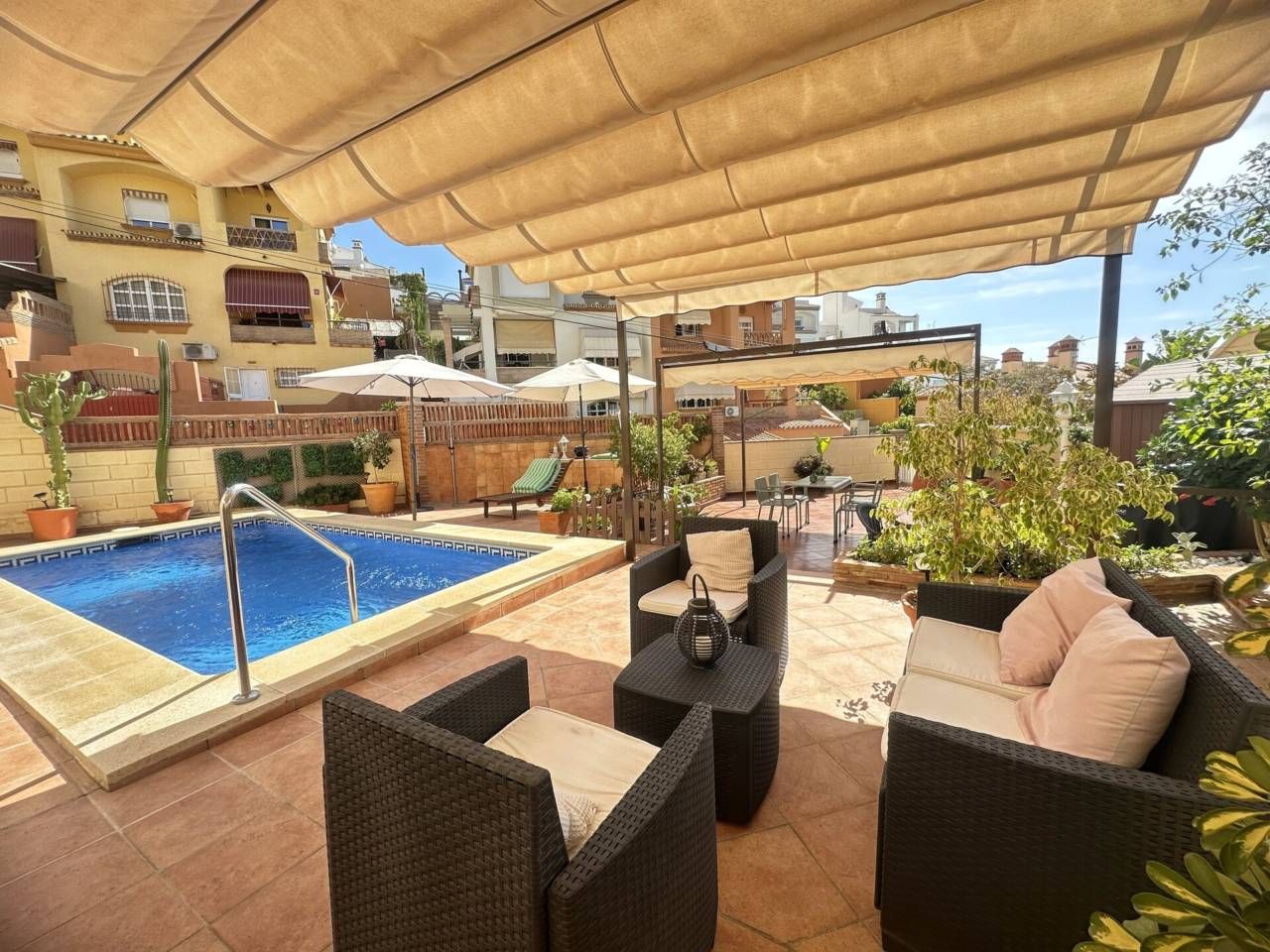 Terrace of House or chalet for sale in Rincón de la Victoria  with Air Conditioner, Terrace and Swimming Pool