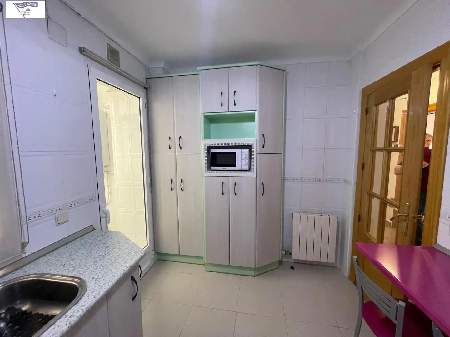 Cocina de Apartamento de alquiler en Albacete con Calefacción, Amueblado y Balcón