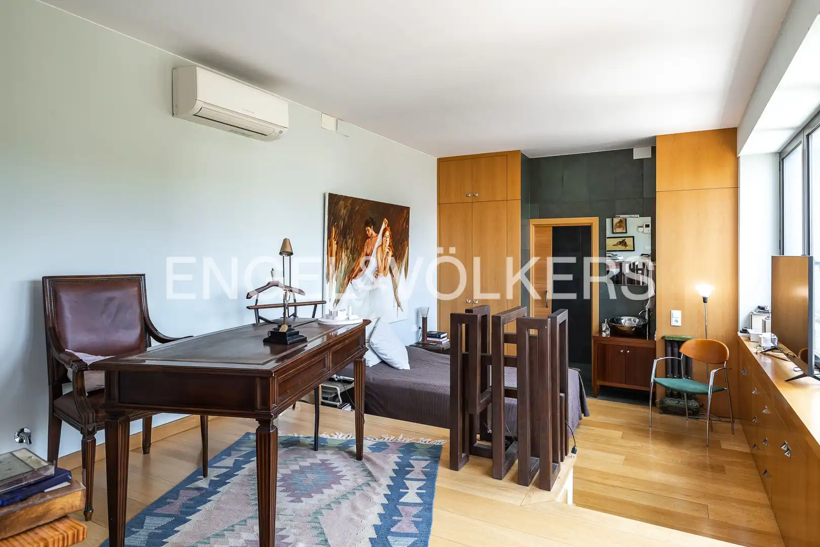 Dormitori de Casa adosada en venda en Sant Cugat del Vallès amb Calefacció, Jardí privat i Parquet