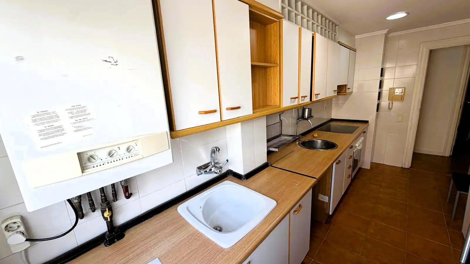 Cocina de Piso de alquiler en Valencia con Aire acondicionado, Calefacción y Parquet