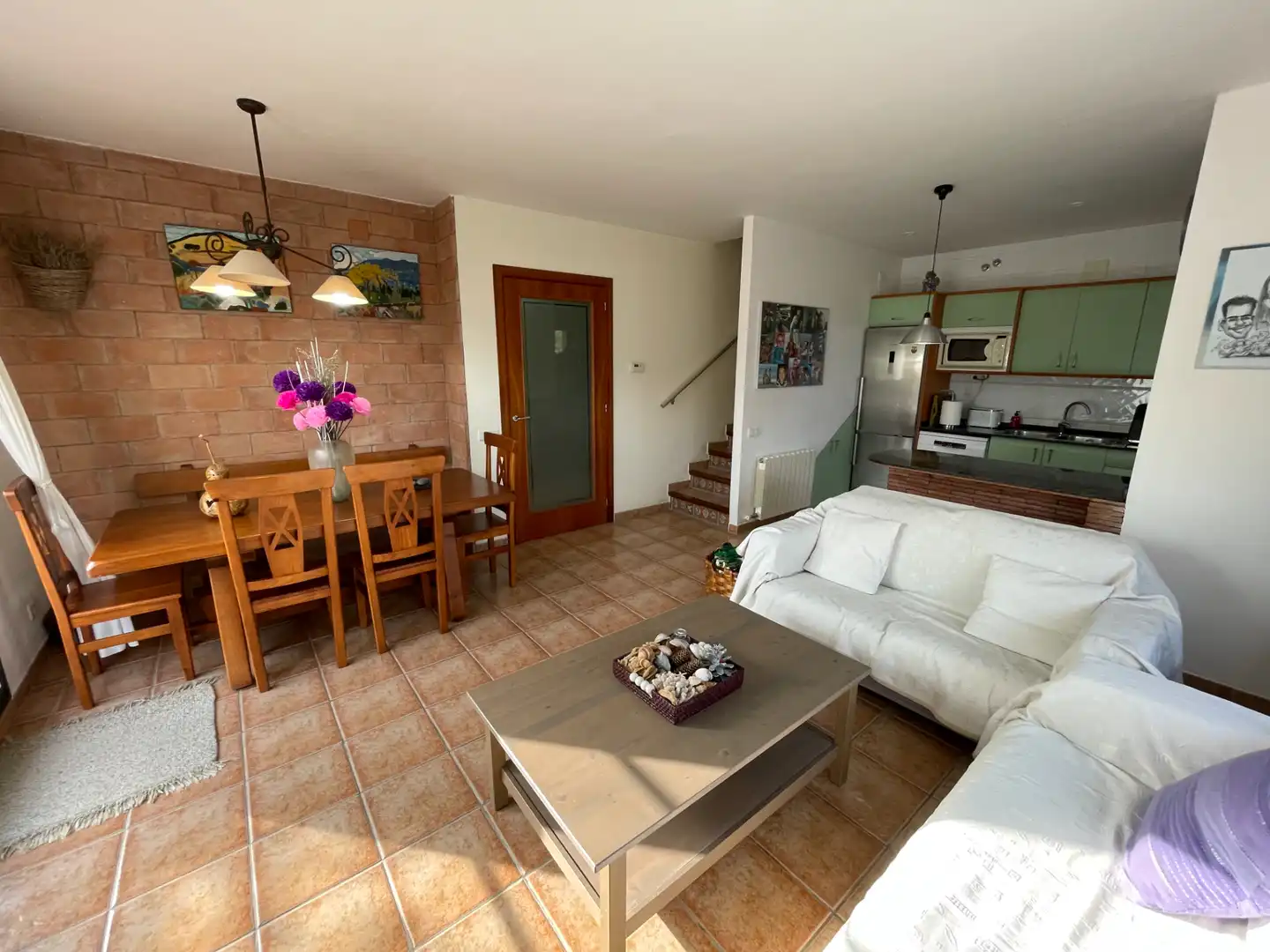 Sala d'estar de Casa adosada en venda en Botarell amb Calefacció, Jardí privat i Terrassa