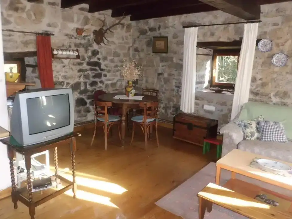 Sala d'estar de Casa o xalet en venda en Pesaguero amb Calefacció, Terrassa i Moblat