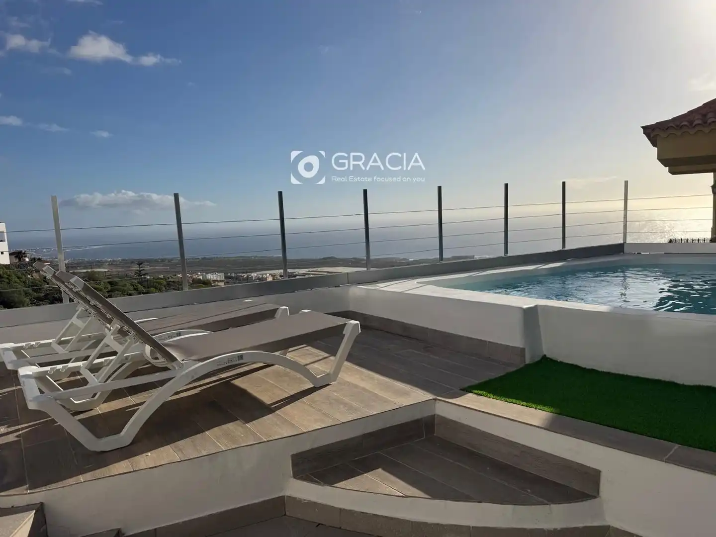 Piscina de Casa adosada en venda en Adeje amb Jardí privat, Terrassa i Traster
