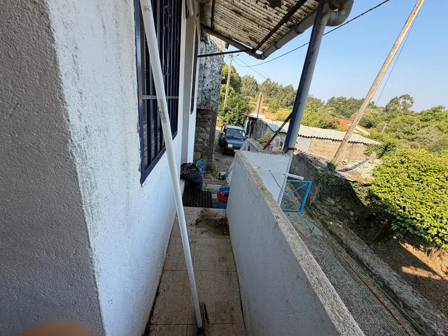 Balcony of Detached homes for sale in A Cañiza    with Private garden and Furnished