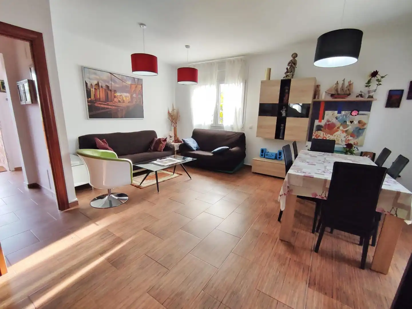Wohnzimmer von Einfamilien-Reihenhaus zum Verkauf in Vidreres mit Heizung, Privatgarten und Terrasse