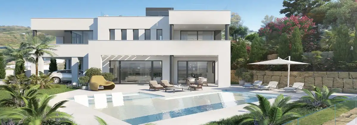 Außenansicht von Haus oder Chalet zum Verkauf in Mijas mit Klimaanlage, Privatgarten und Terrasse