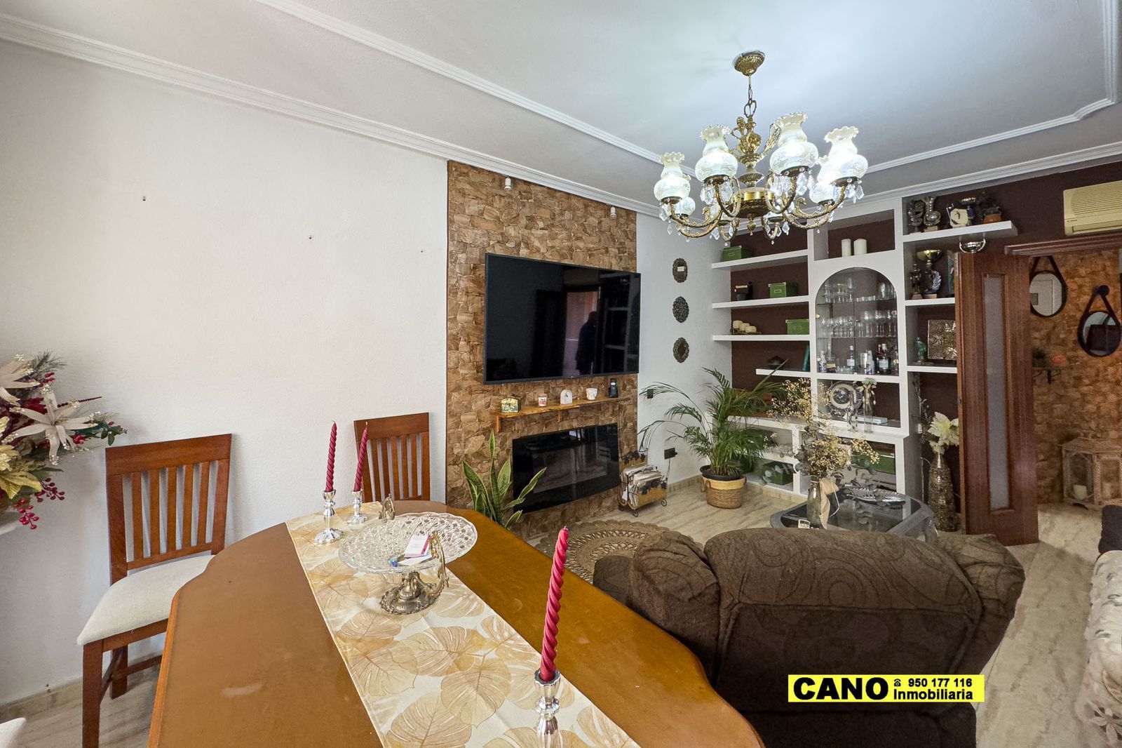 Living room of House or chalet for sale in Vícar  with Air Conditioner, Heating and Terrace