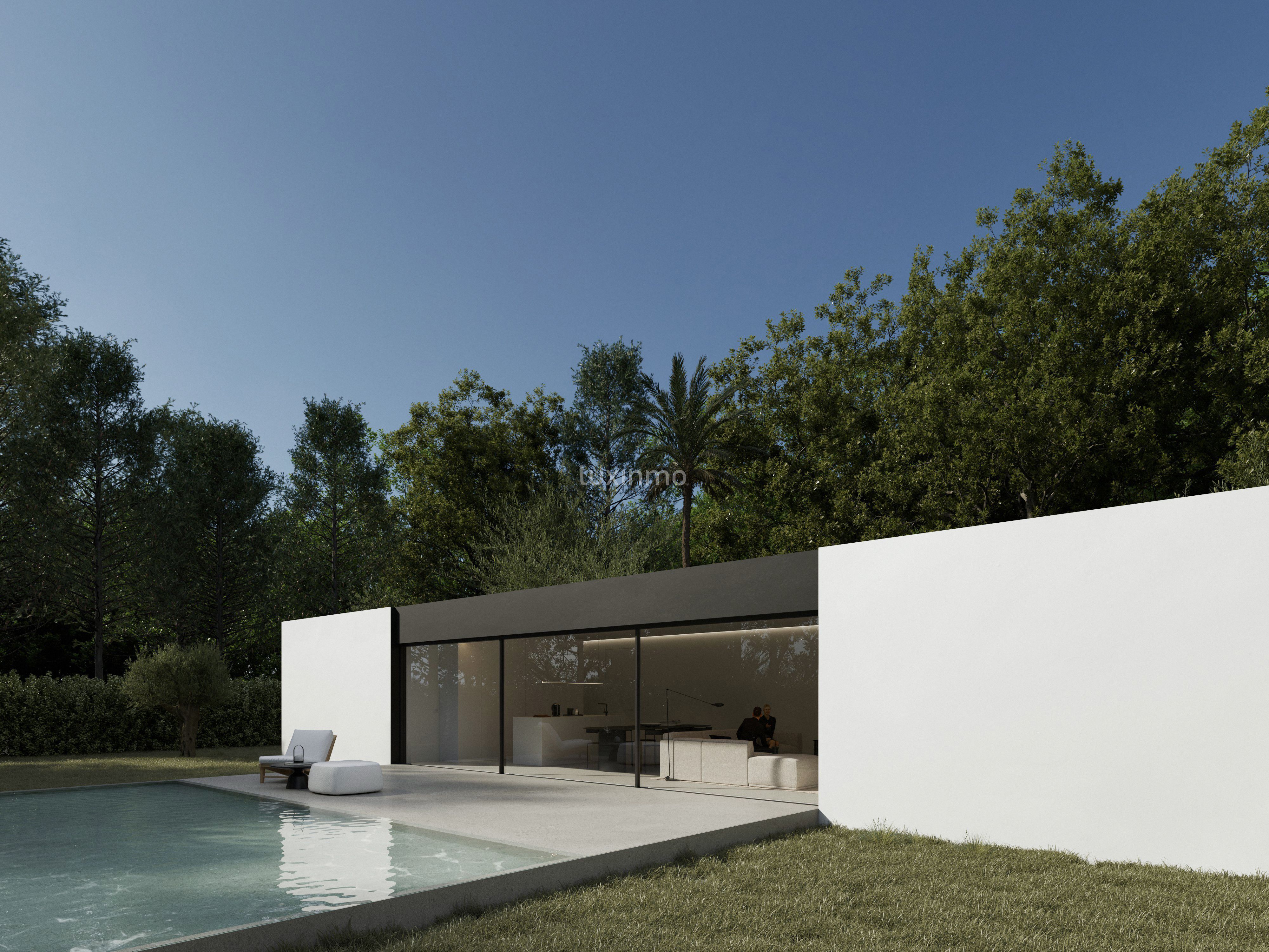 Exterior view of House or chalet for sale in L'Alfàs del Pi  with Air Conditioner, Terrace and Swimming Pool