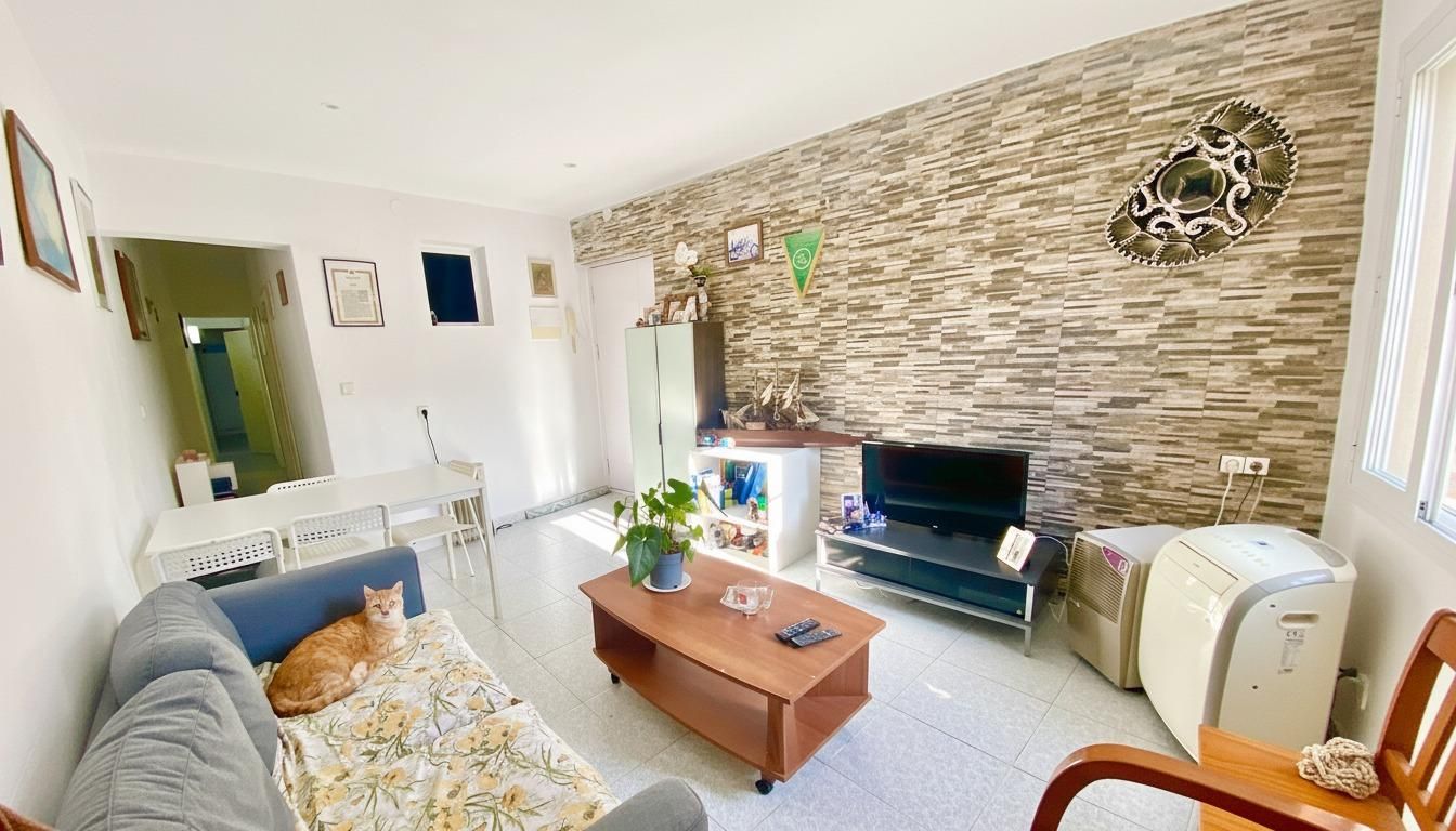 Living room of Flat for sale in  Palma de Mallorca  with Terrace, Storage room and Furnished
