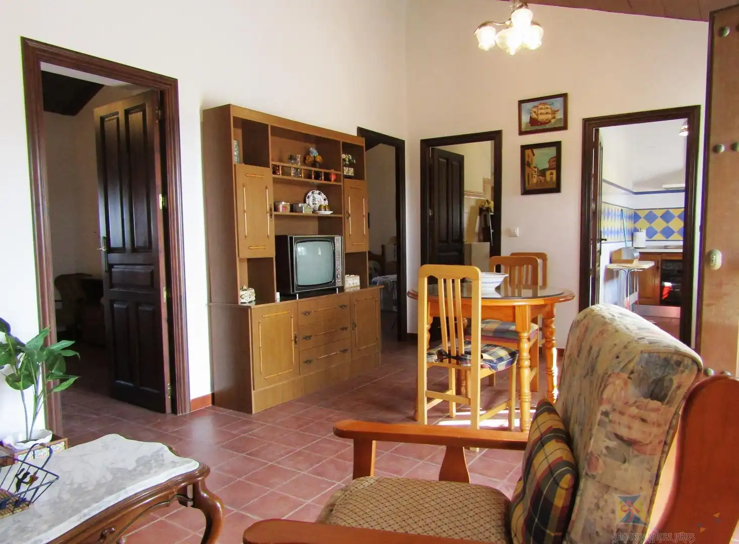 Sala de estar de Finca rústica en venta en Encinasola