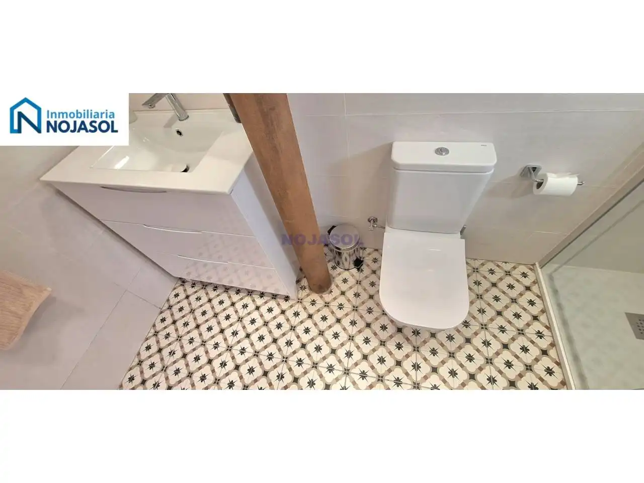 Baño de Apartamento de alquiler en Solórzano con Calefacción y Terraza