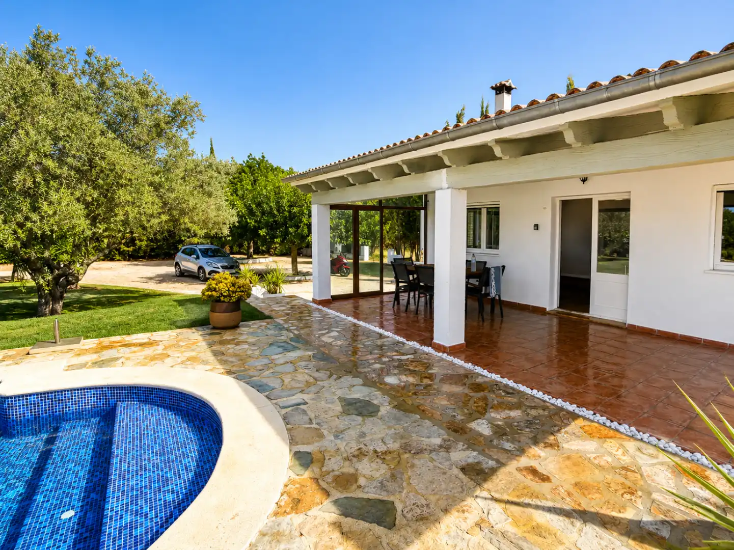 Garden of Houses for rent in Sa Pobla  with Air Conditioner, Heating and Private garden