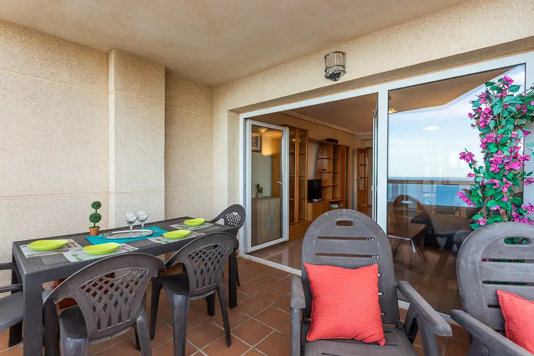 Terrace of Flat for rent in El Campello  with Air Conditioner, Heating and Terrace