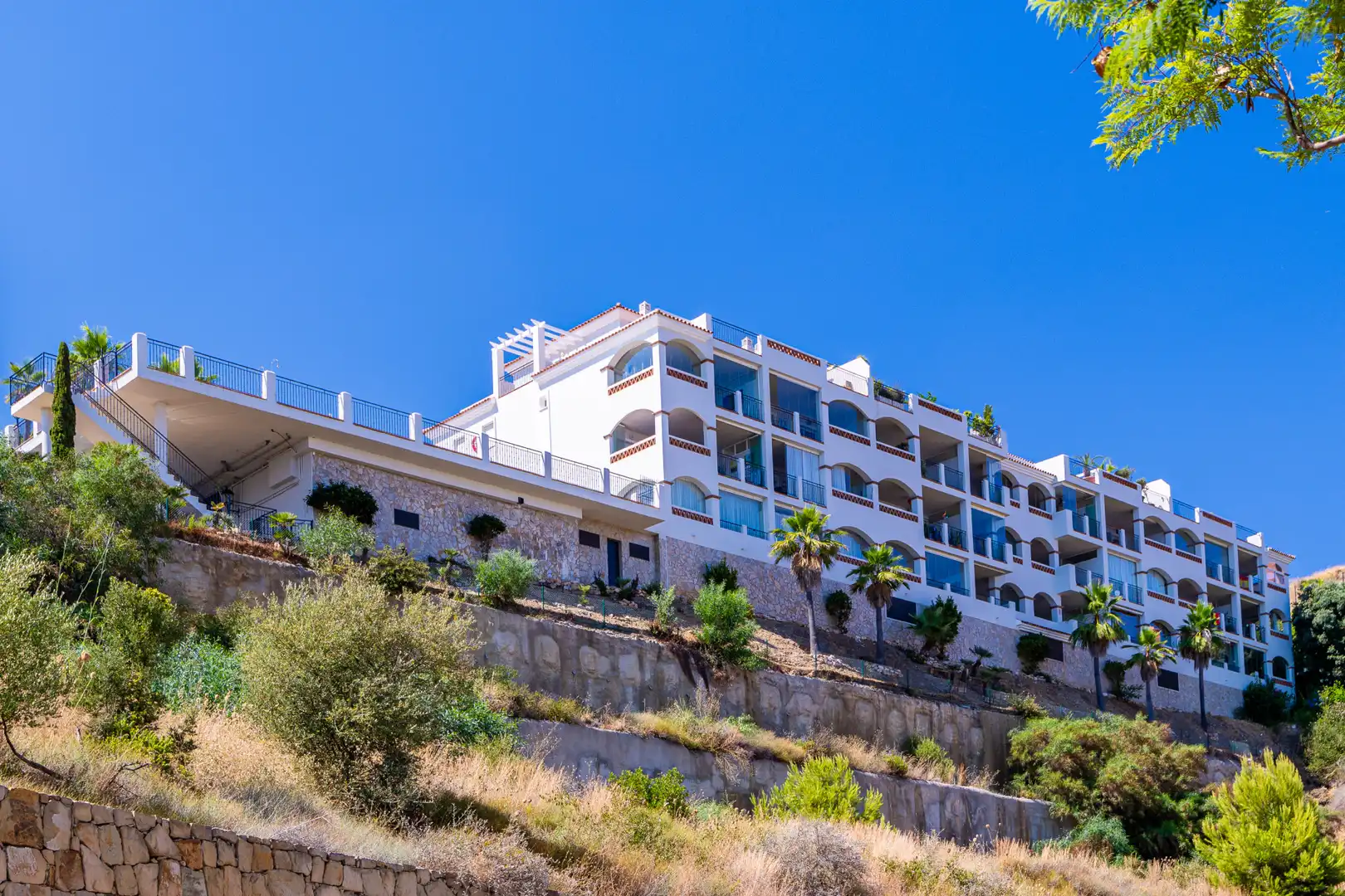 Vista exterior de Apartamento en venta en Mijas con Aire acondicionado, Terraza y Piscina