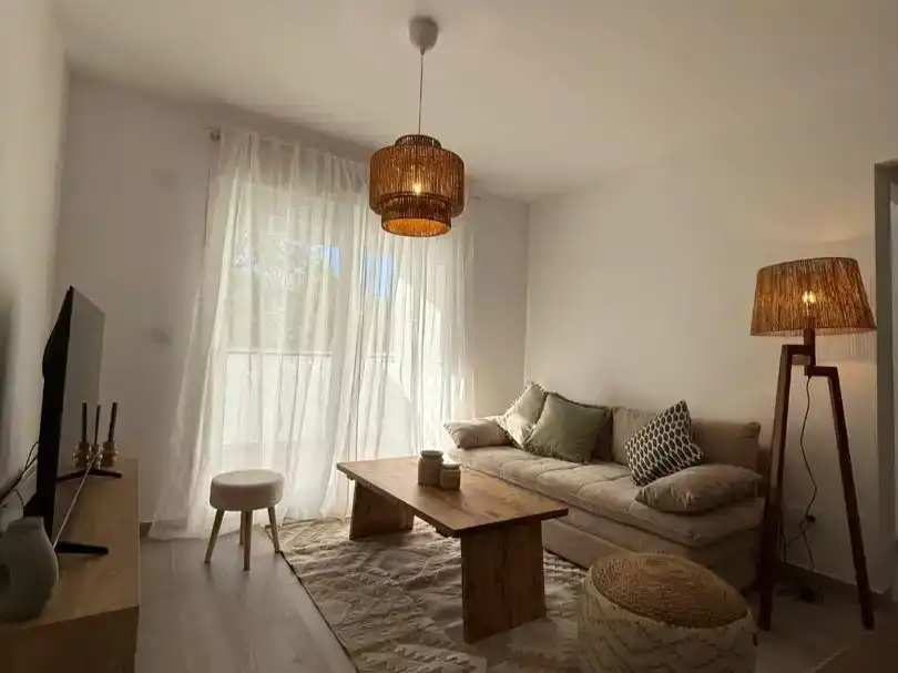 Living room of Flat for rent in Tarifa  with Air Conditioner, Furnished and Balcony