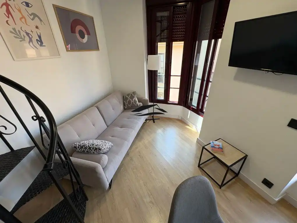 Living room of Duplexes for rent in Salamanca  with Air Conditioner, Heating and Furnished