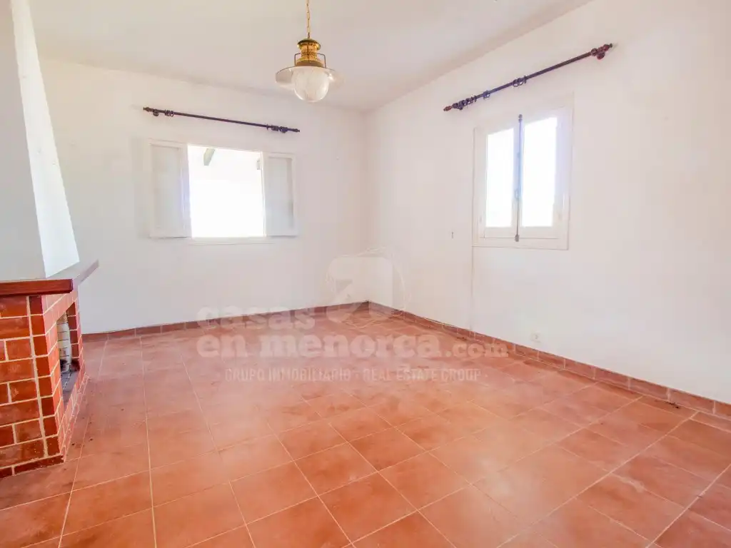 Sala d'estar de Finca rústica en venda en Es Mercadal amb Jardí privat