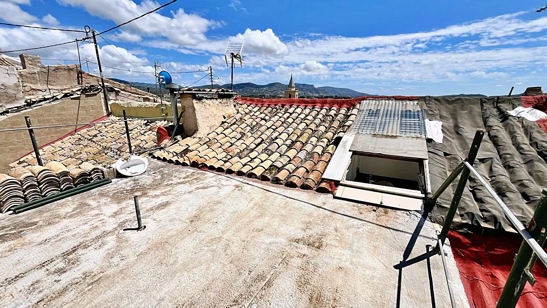 Vista exterior de Casa adosada en venda en Sax amb Aire condicionat, Calefacció i Terrassa
