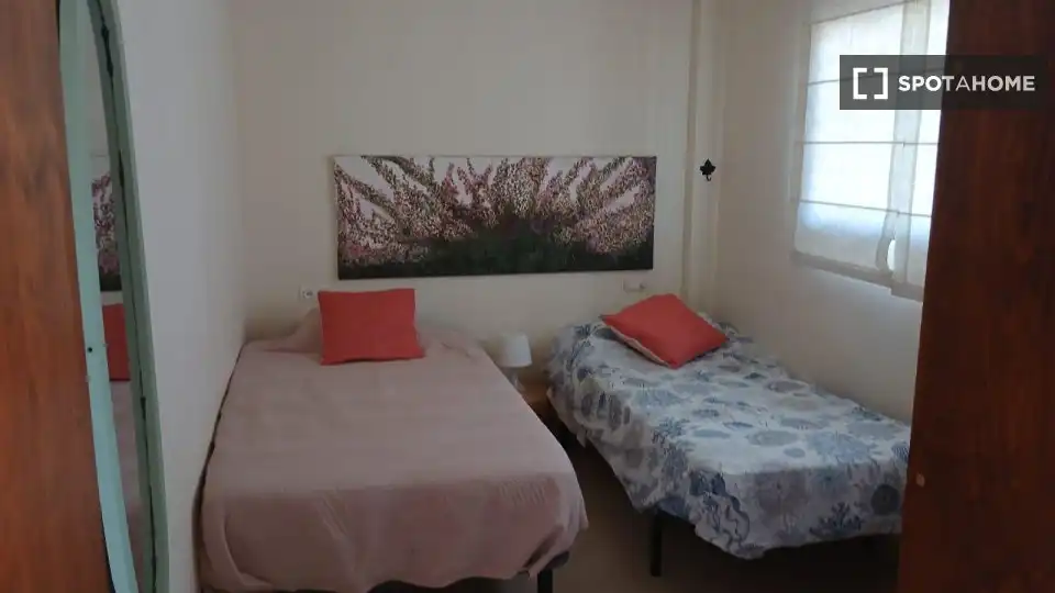 Schlafzimmer von Wohnungen zur untervermieten in Adra mit Klimaanlage, Terrasse und Möbliert