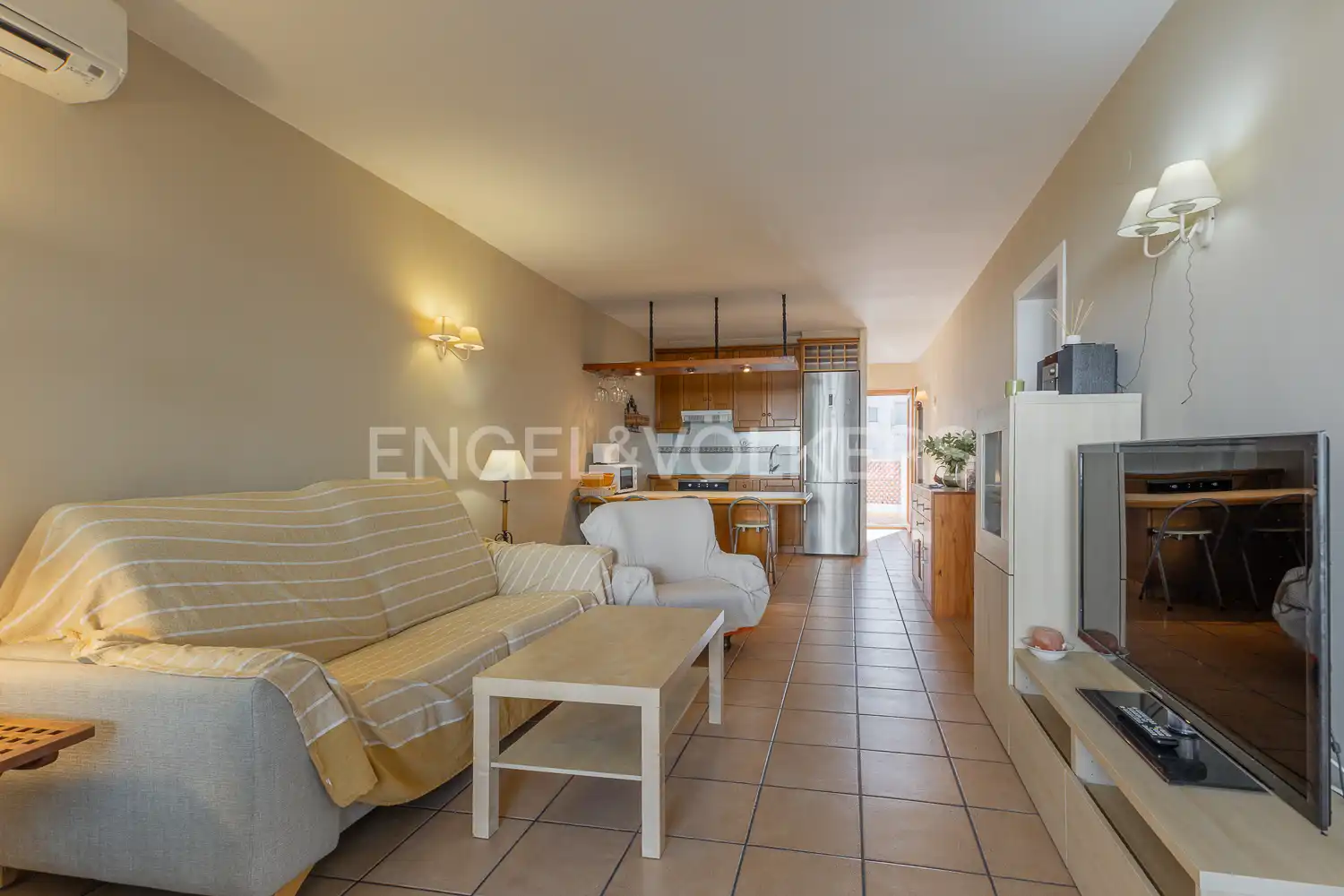 Living room of Flat for rent in Dénia  with Air Conditioner, Heating and Terrace