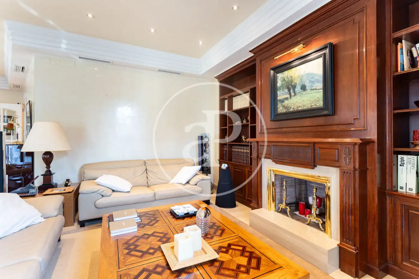 Sala de estar de Piso de alquiler en Barcelona con Aire acondicionado, Calefacción y Amueblado
