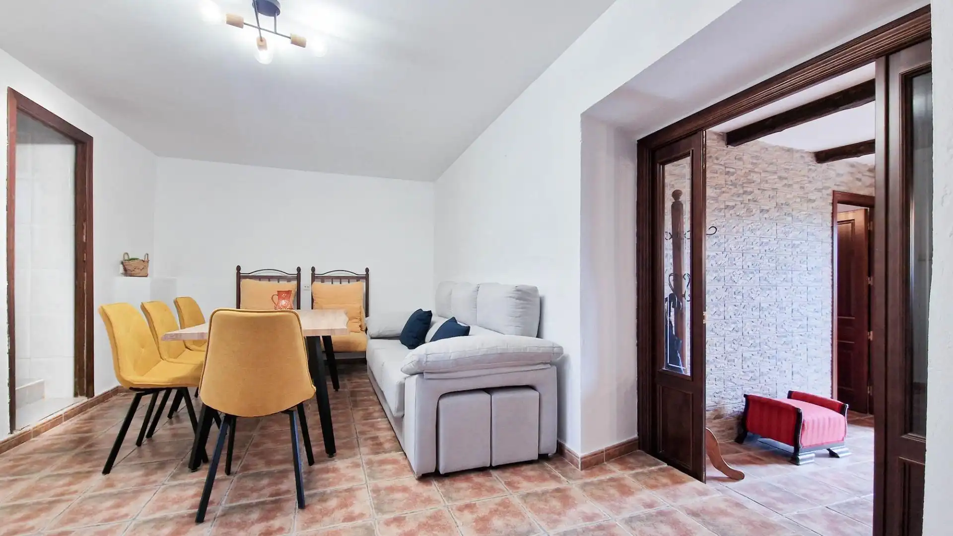 Sala de estar de Casa o chalet en venta en Nogales con Calefacción, Jardín privado y Terraza