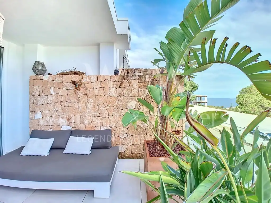 Terrace of Flat for sale in Sant Josep de sa Talaia  with Air Conditioner, Furnished and Oven